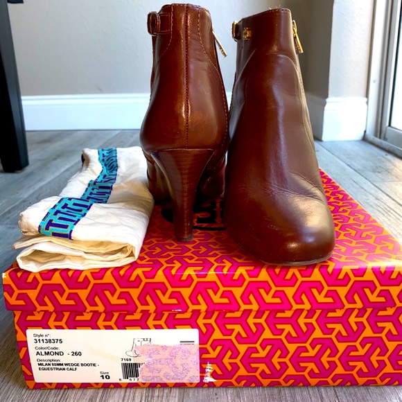 💋💋TORY BURCH sz10 Milan Wedge Bootie authentic😻 Free Shipping - Picture 8 of 14